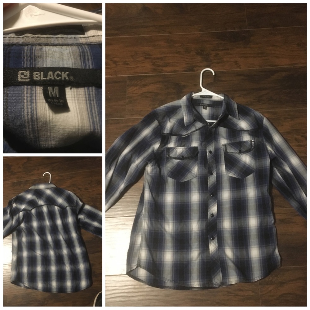 CJ Black button shirt